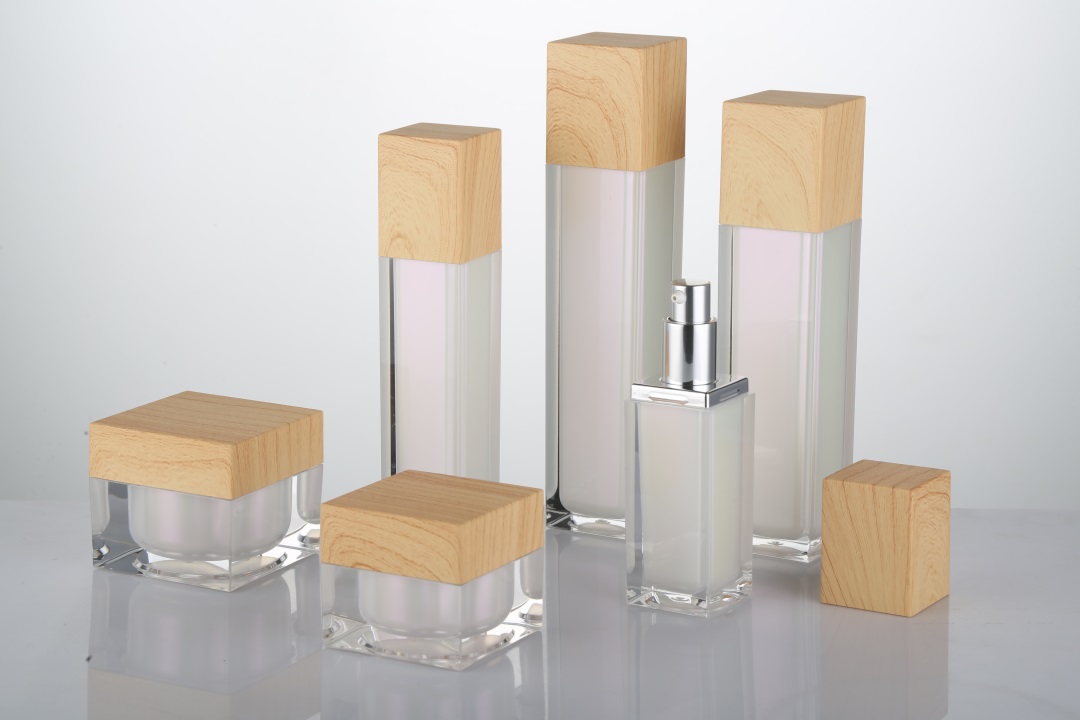 luxury acrylic cosmetic bottle plastic manufacturing cosmetic bottle for lotion
