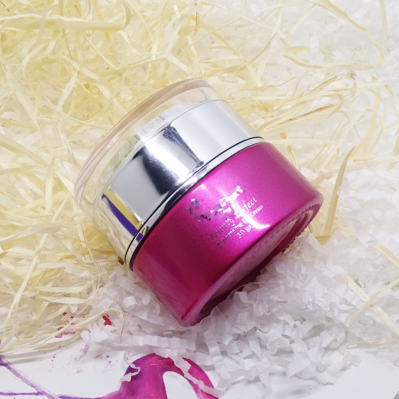 luxury acrylic screw lid cosmetic packaging face cream round 30g 30ml eye cream custom glass jar