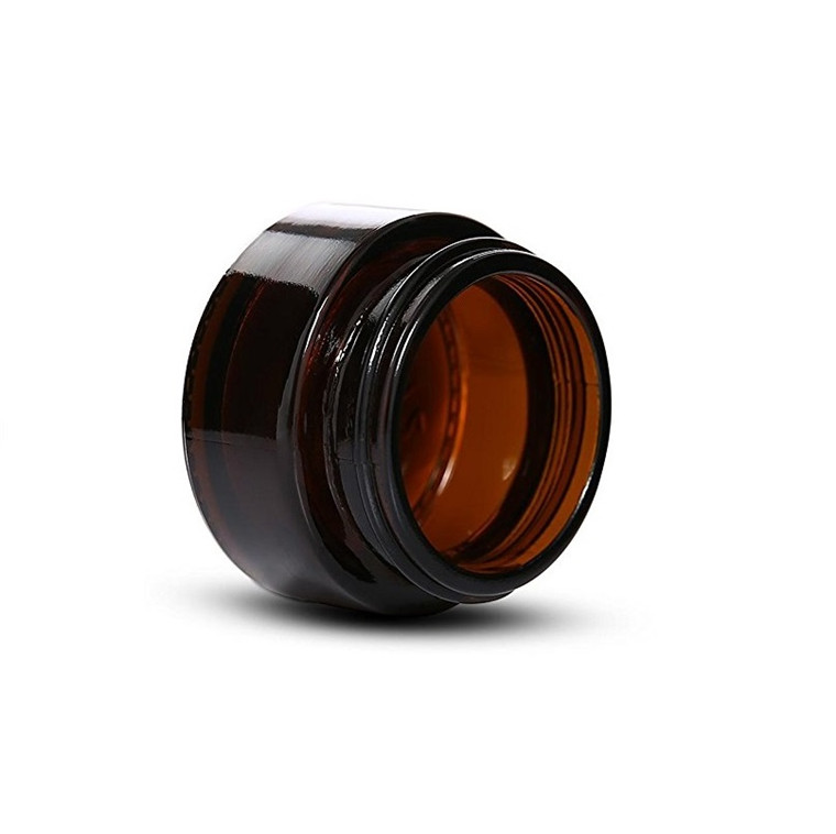 luxury amber brown can be frosted glass cosmetic cream jar 250ml sample body cream container jar for skincare bb facial cream