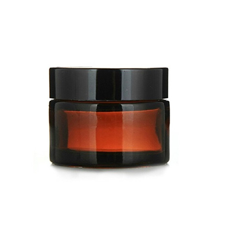 luxury amber brown can be frosted glass cosmetic cream jar 250ml sample body cream container jar for skincare bb facial cream