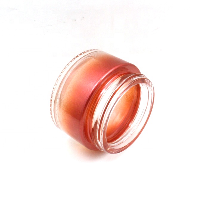 luxury amber brown can be frosted glass cosmetic cream jar sample body cream container jar for skincare bb facial cream