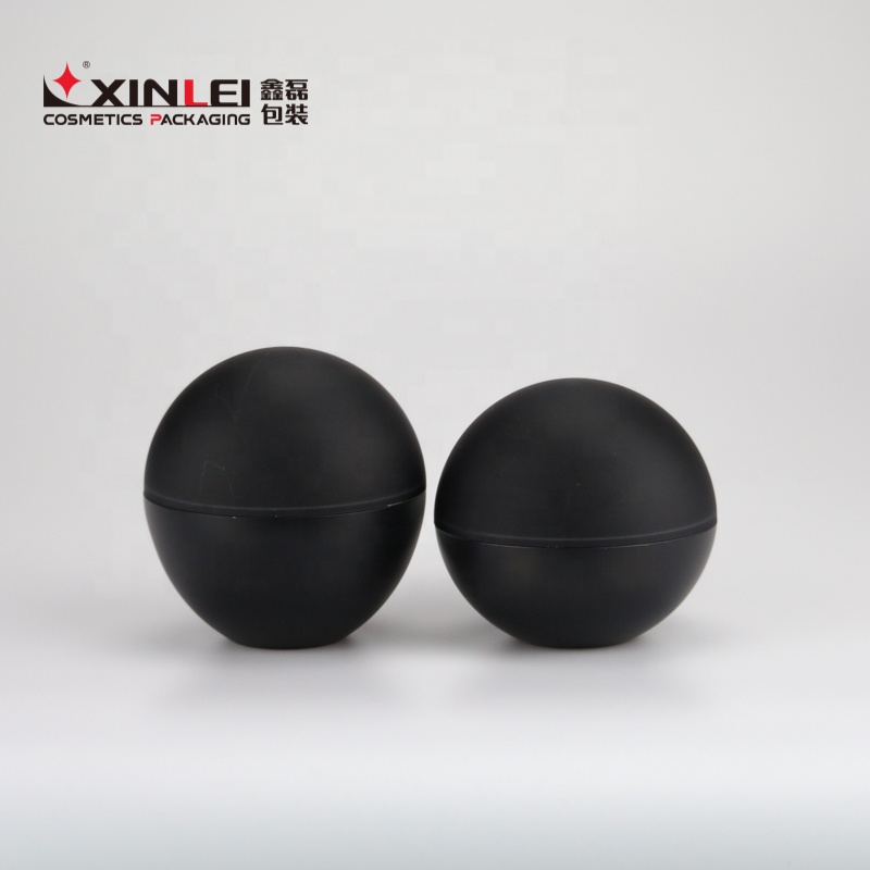 luxury ball shape 50ml acrylic cosmetic jar