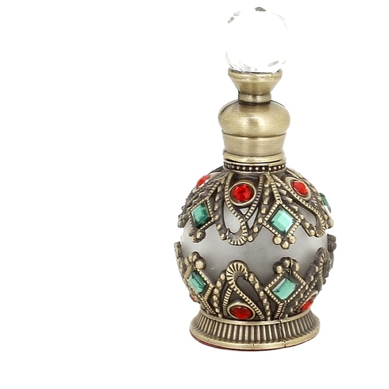 luxury beautiful fancy 15ml colorful dubai arabic perfume oil dropper bottle