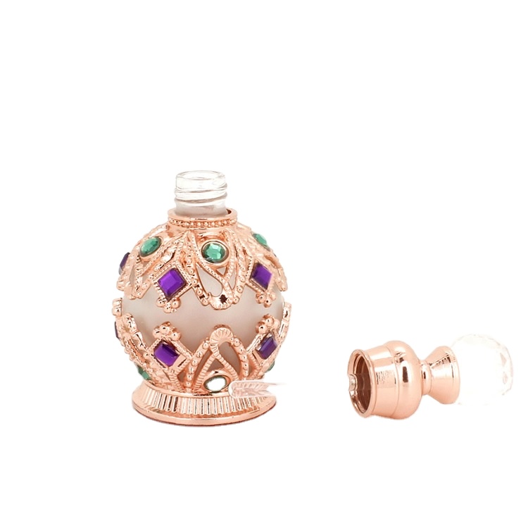 luxury beautiful fancy 15ml colorful dubai arabic perfume oil dropper bottle
