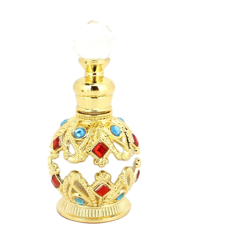 luxury beautiful fancy 15ml colorful dubai arabic perfume oil dropper bottle