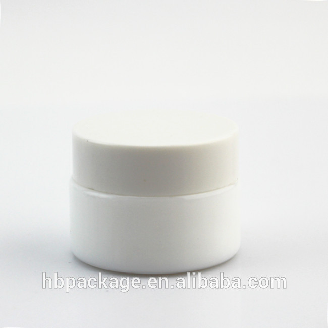luxury ceramic whiteware Containers Cosmetics 15ml Mini Empty Jars with plastic caps