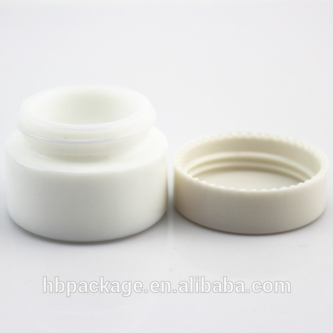 luxury ceramic whiteware Containers Cosmetics 15ml Mini Empty Jars with plastic caps