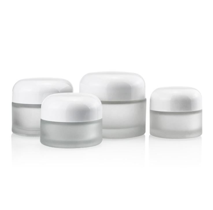 luxury ceramic whiteware Containers Cosmetics 15ml Mini Empty Jars with plastic caps