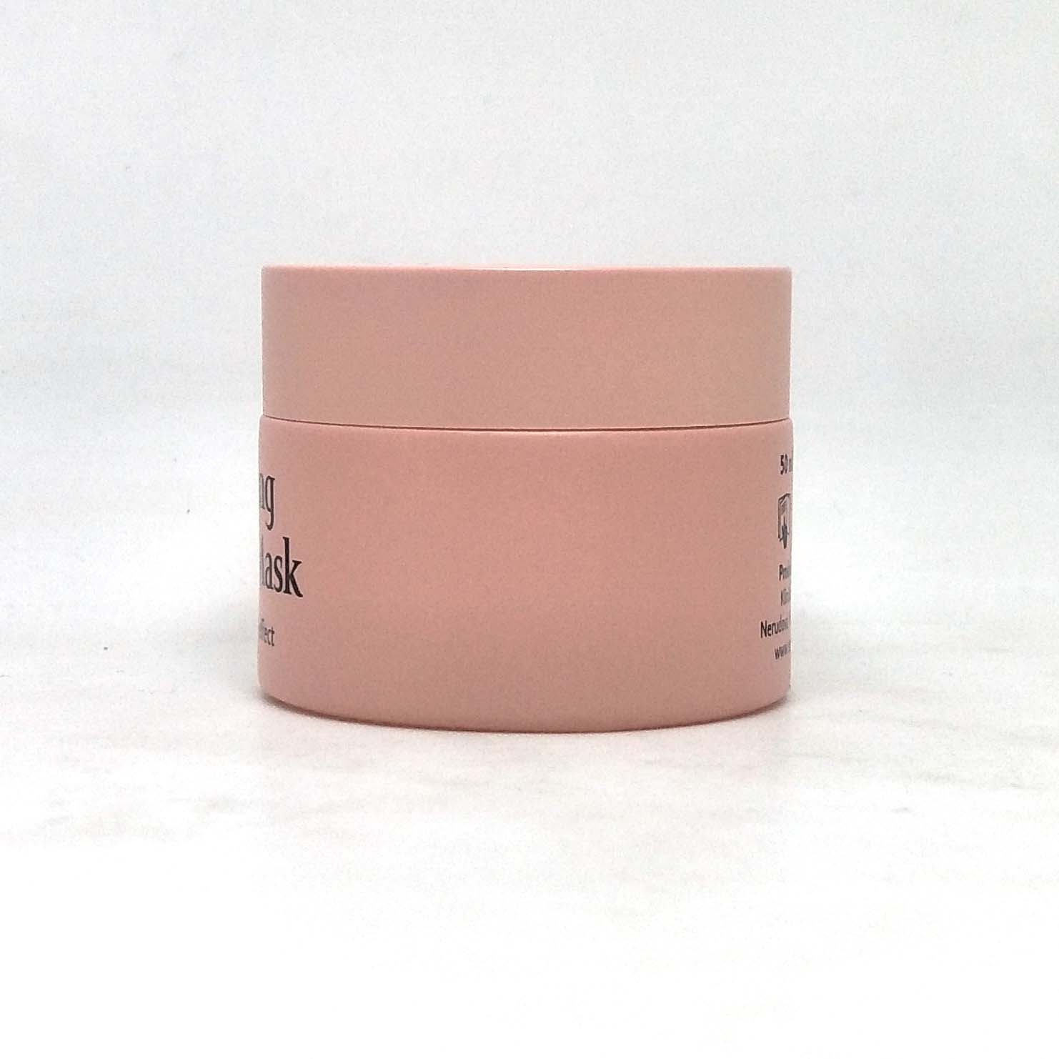 luxury cosmetic 15g 30g 50g matte pink glass cosmetic jar for cream