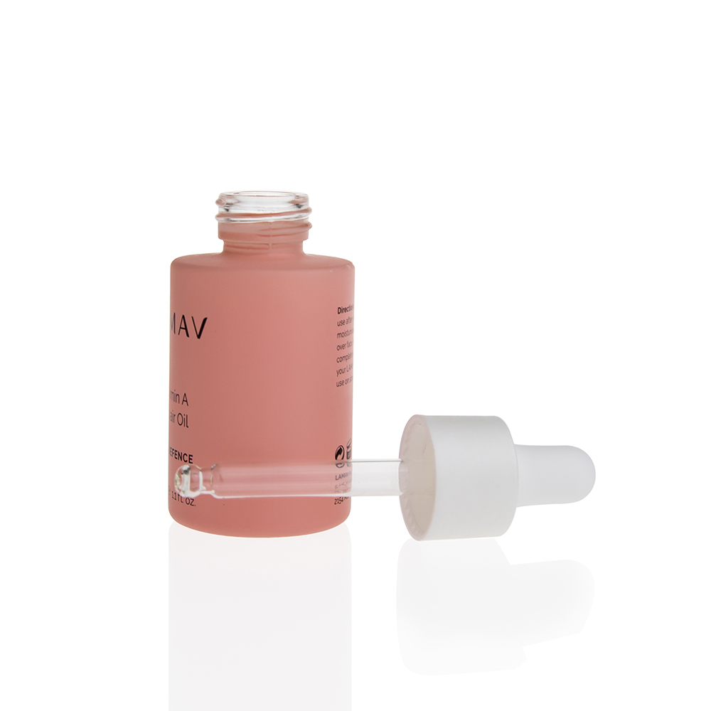 luxury cosmetic 1oz flat glass serum dropper bottle 30ml 40ml 50ml 60ml 80ml 100ml 120ml matte pink glass matte white bottle