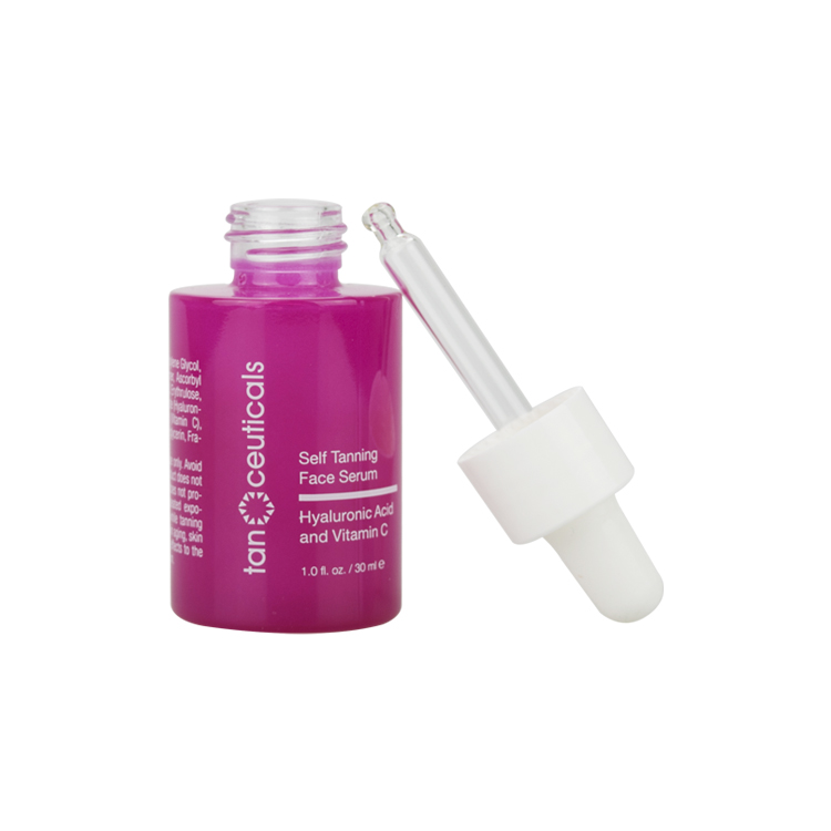 luxury cosmetic 1oz glass serum dropper bottle 30ml 40ml 50ml 60ml 80ml 100ml 120ml pink glass bottle with white dropper