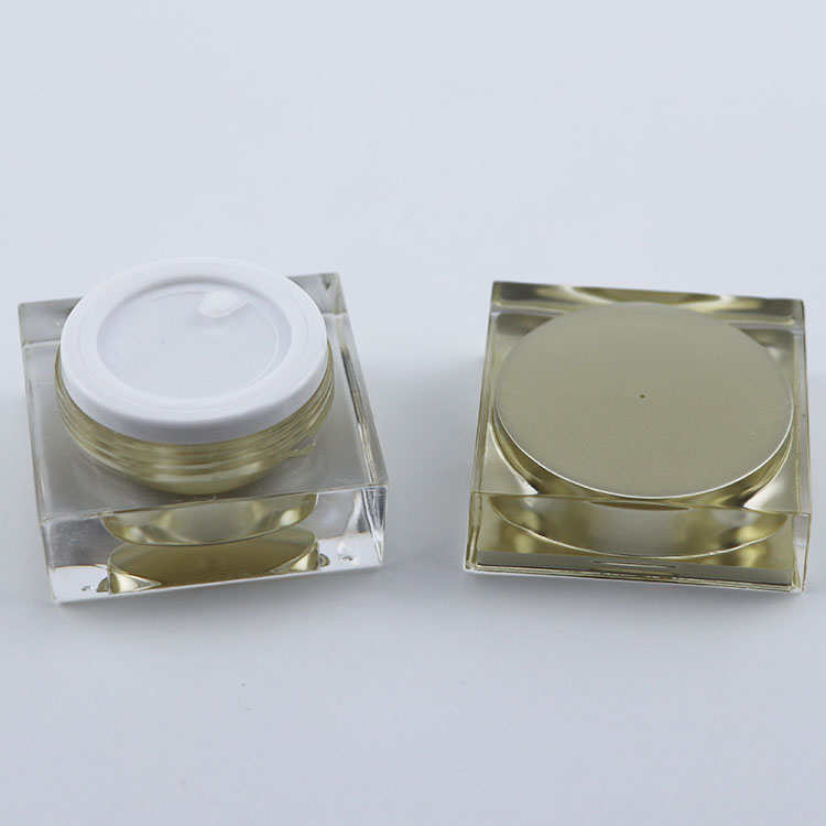 luxury cosmetic containers 15g 30g 50g acrylic plastic cream jar