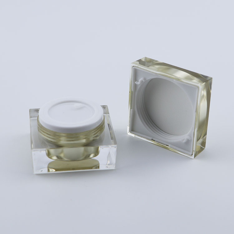 luxury cosmetic containers 15g 30g 50g acrylic plastic cream jar