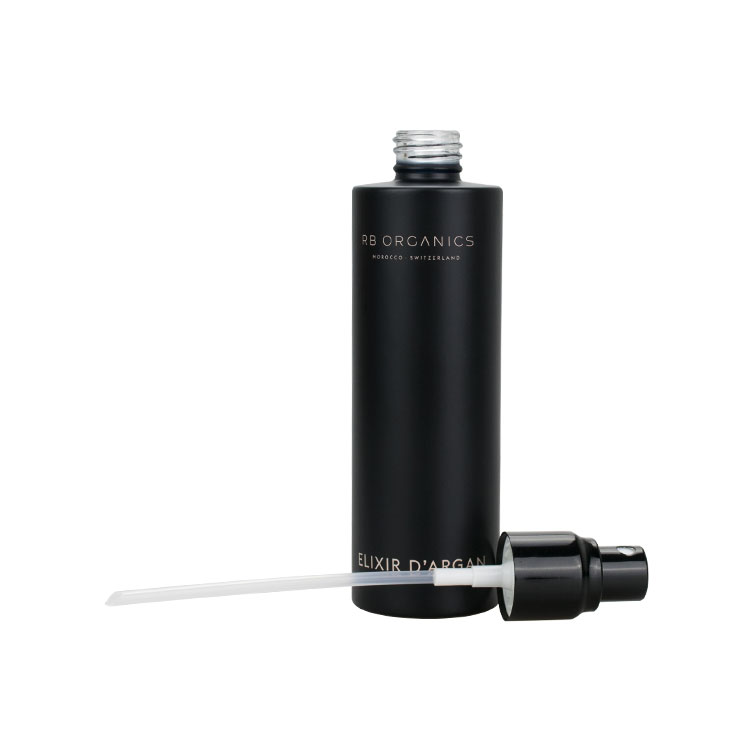 luxury cosmetic glass spray bottle 30ml 40ml 50ml 60ml 80ml 100ml 120ml matte black glass bottle with black sprayer