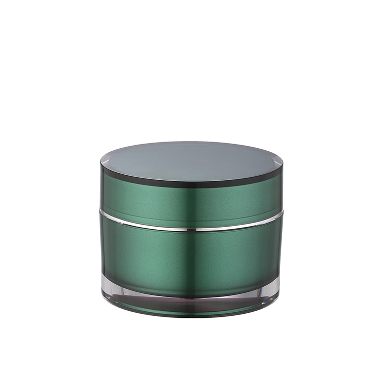 luxury cosmetic jar 200ml double wall acrylic cream jar