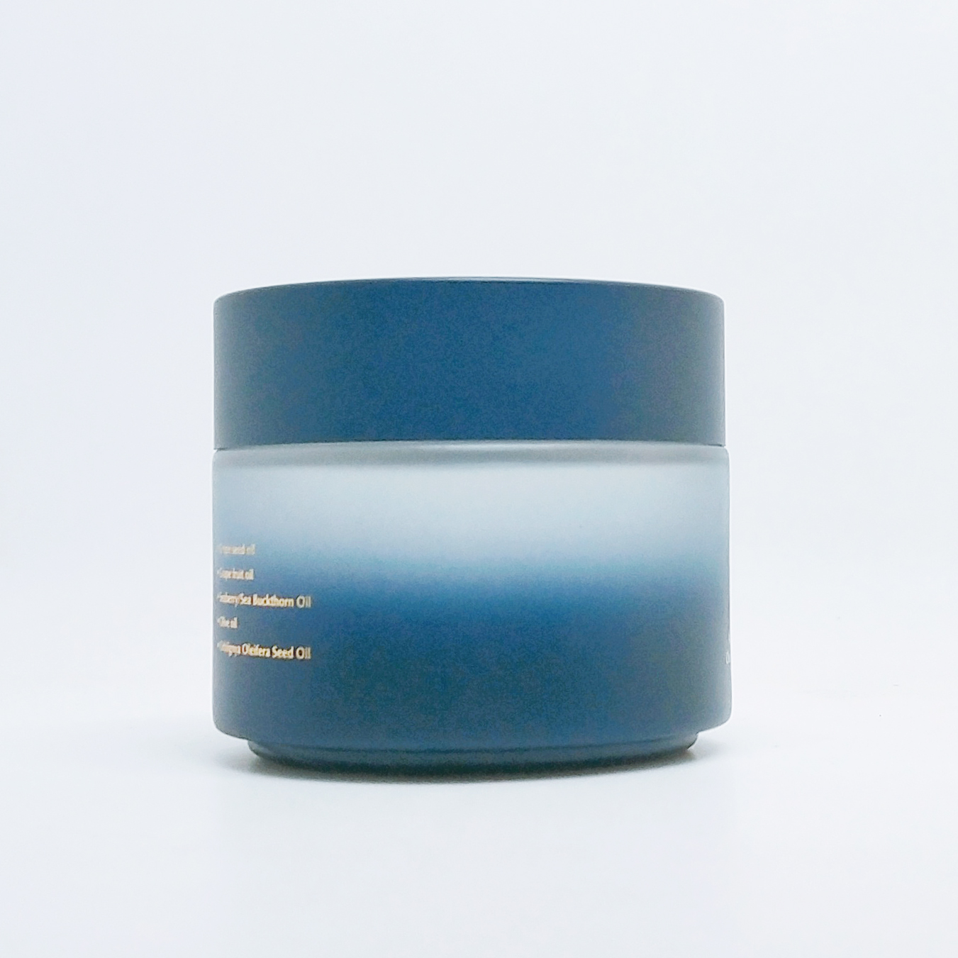luxury cosmetic jar 5ml 10ml 20ml 30ml 50ml 100ml daily face moisturizer gradient blue glass cream jar