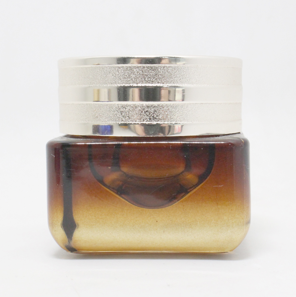 luxury cosmetic jar face cream container 15g square glass cosmetic jar cosmetic bottle