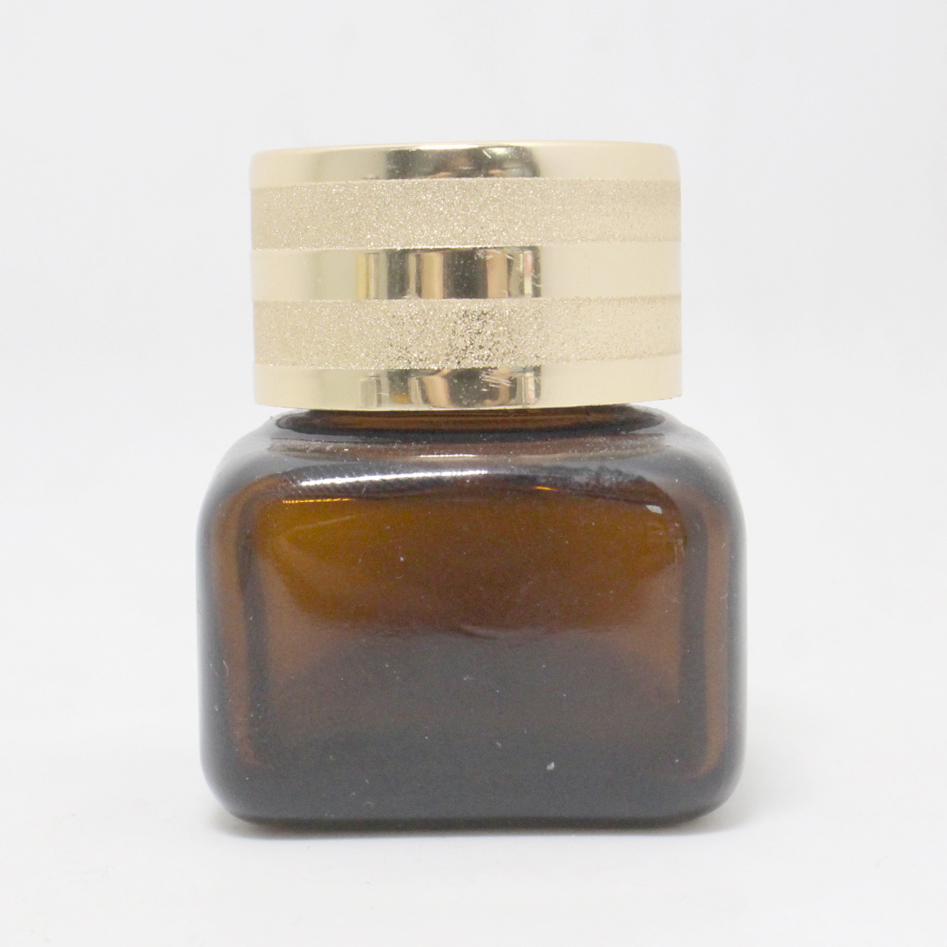 luxury cosmetic jar face cream container 15g square glass cosmetic jar cosmetic bottle