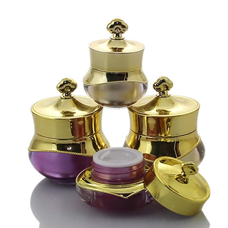 luxury cosmetic jars  jar cream plastic cosmetic  unique cosmetic jars