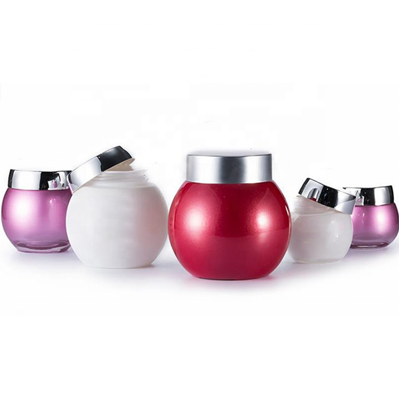 luxury cosmetic packaging 100g 120g glass jars wholesale with bamboo golden silver cap