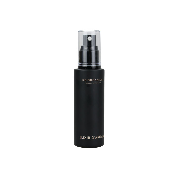 luxury cosmetic packaging 100ml argan oil pump bottle 30ml 40ml 50ml 60ml 80ml 100ml 120ml matte black glass serum pump bottle