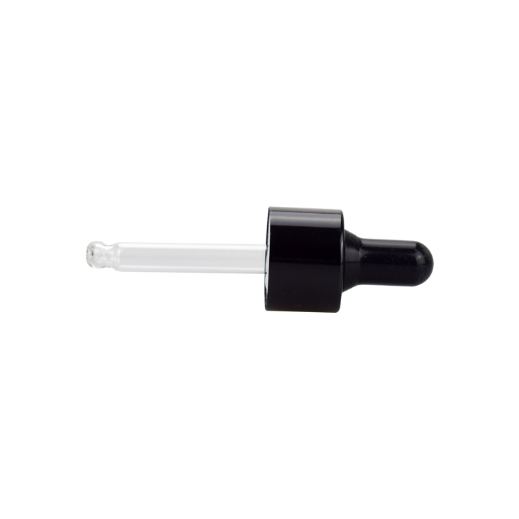 luxury cosmetic packaging 15ml 30ml 60ml matte black round glass cosmetic dropper bottle for oil