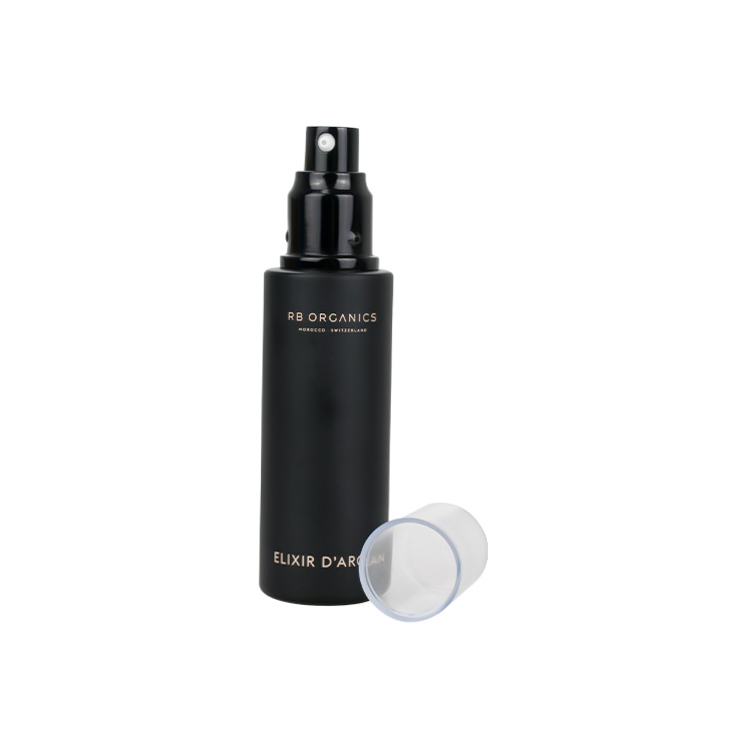 luxury cosmetic packaging 2oz glass pump bottle 30ml 40ml 50ml 60ml 80ml 100ml 120ml matte black glass serum pump bottle