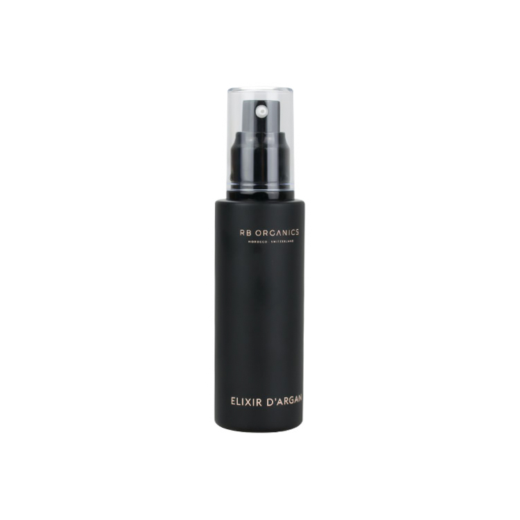 luxury cosmetic packaging 2oz glass pump bottle 30ml 40ml 50ml 60ml 80ml 100ml 120ml matte black glass serum pump bottle
