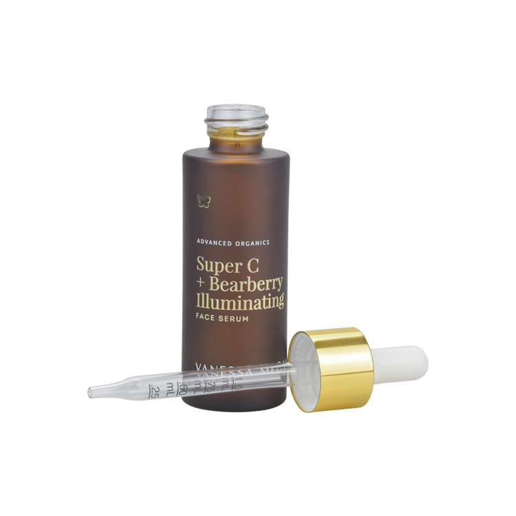 luxury cosmetic packaging 30ml 50ml 70ml 100ml frosted amber skin care glass jars and bottles set