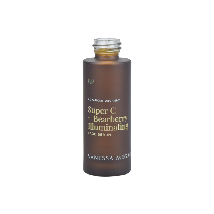 luxury cosmetic packaging 30ml 50ml 70ml 100ml frosted amber skin care glass jars and bottles set