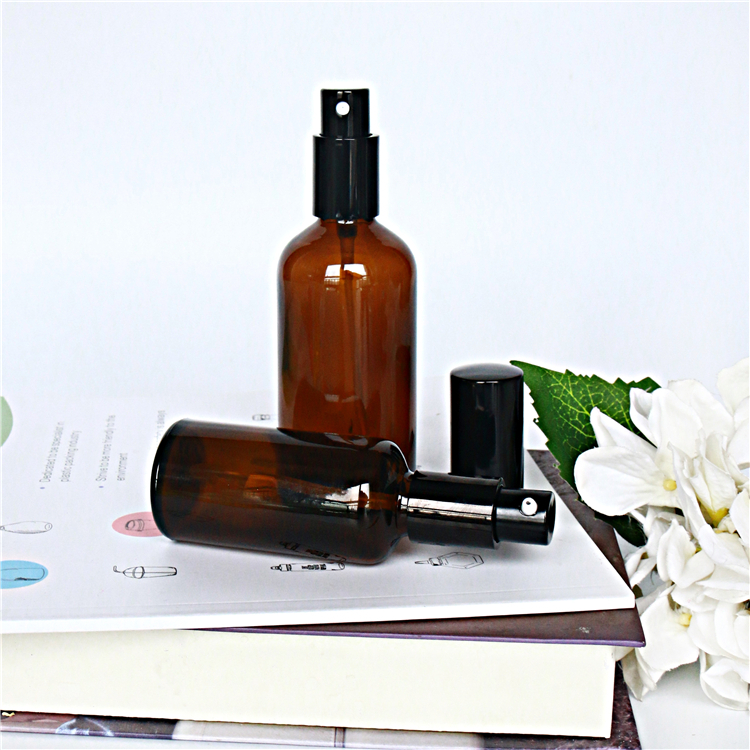 luxury cosmetic packaging clear 30ml serum glass bottle face serum packaging bottle
