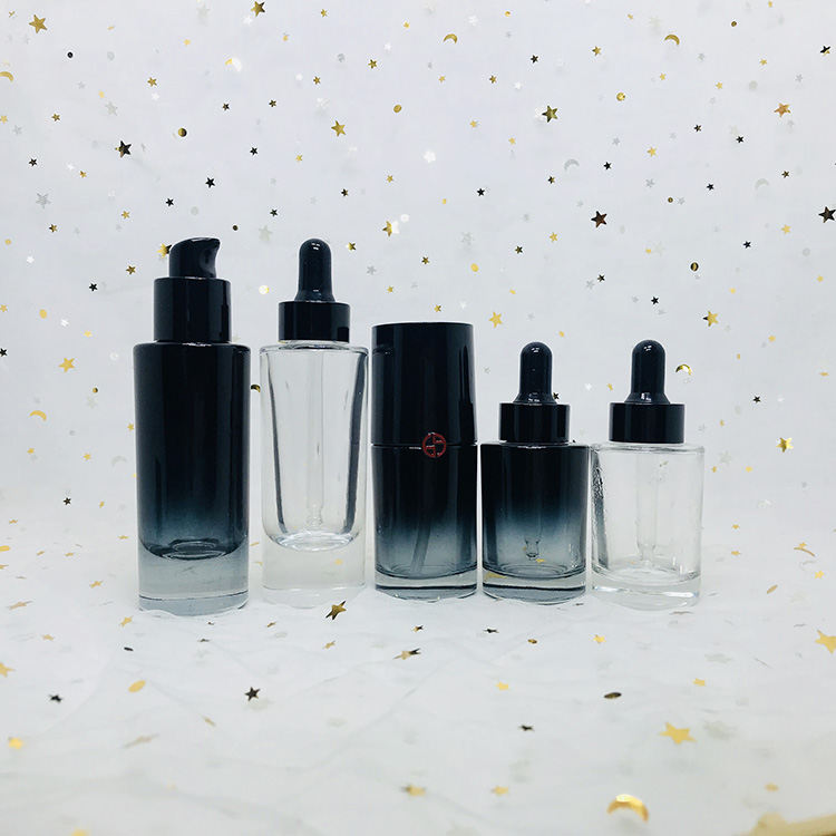 luxury cosmetic packaging frosted 30 ml serum glass bottle face serum packaging bottle