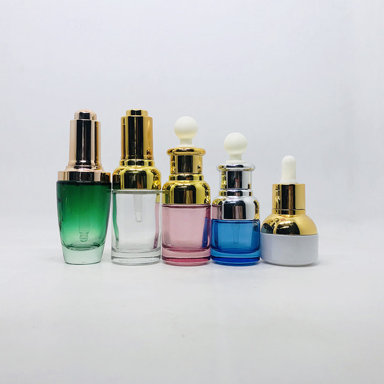 luxury cosmetic packaging frosted 30 ml serum glass bottle face serum packaging bottle
