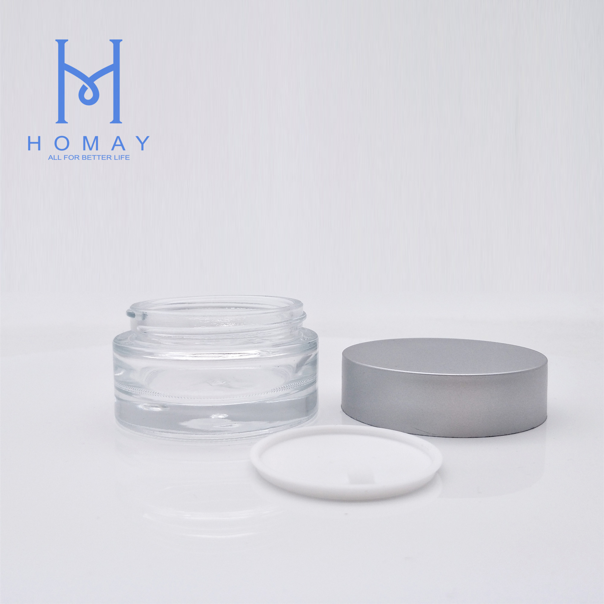 luxury cosmetic packaging sets 50ml empty glass face cream jars