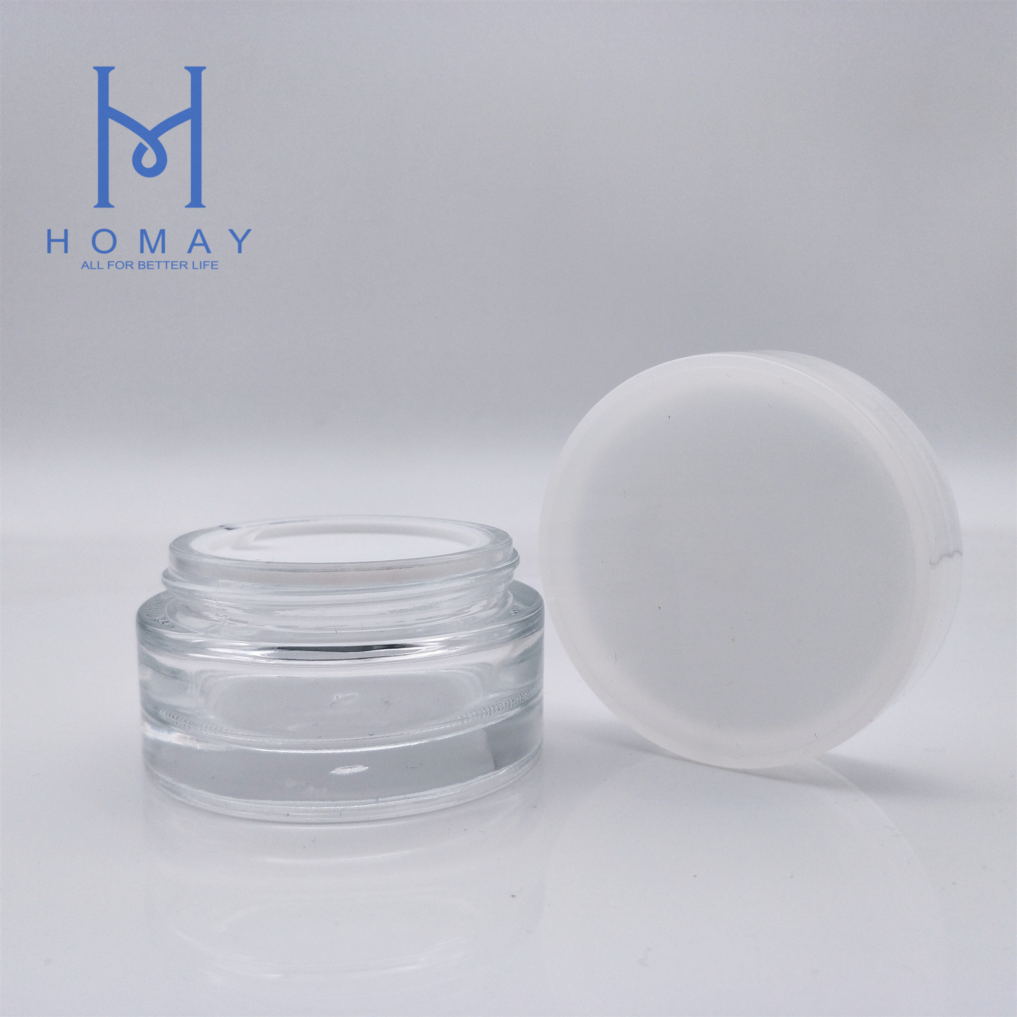 luxury cosmetic packaging sets 50ml empty glass face cream jars
