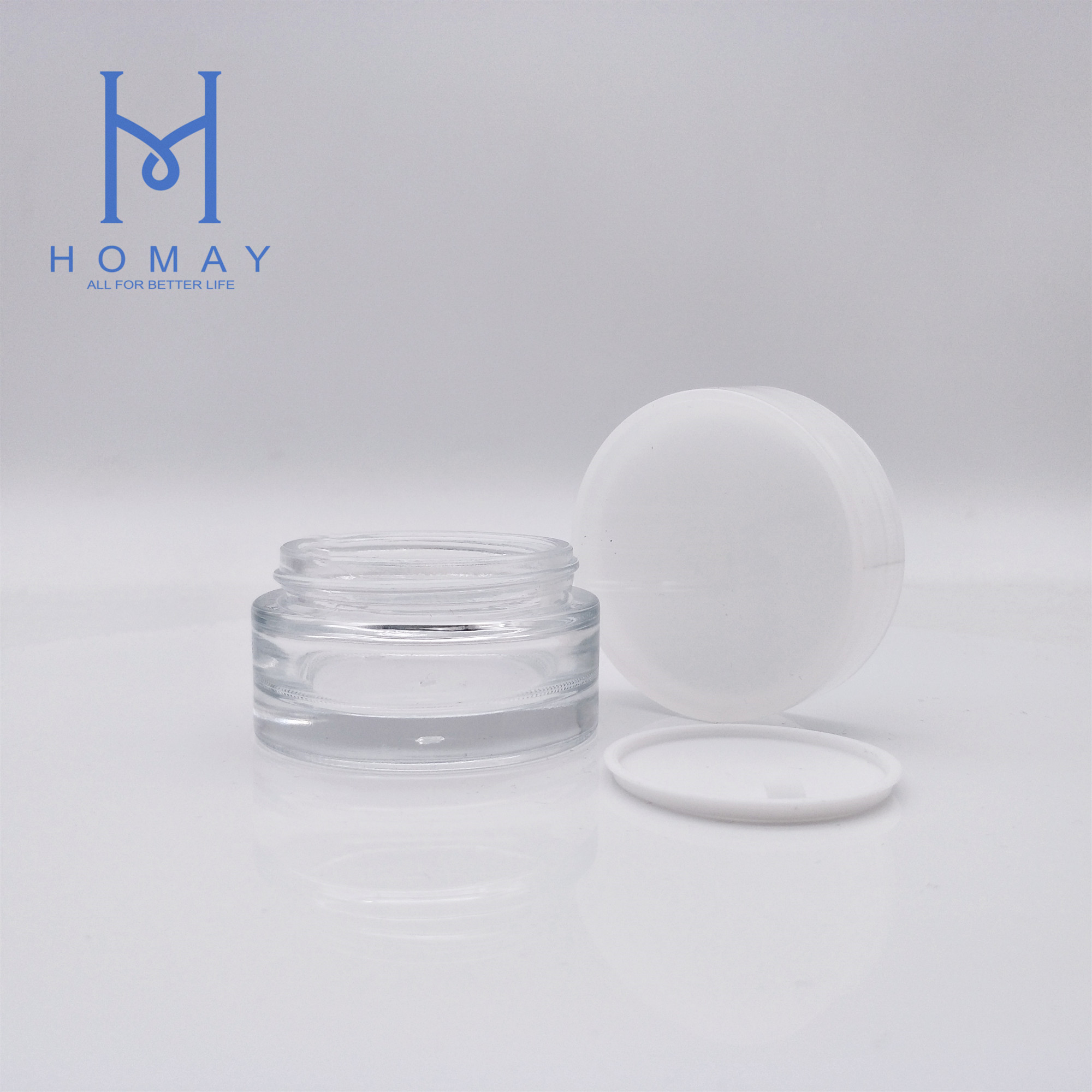 luxury cosmetic packaging sets 50ml empty glass face cream jars