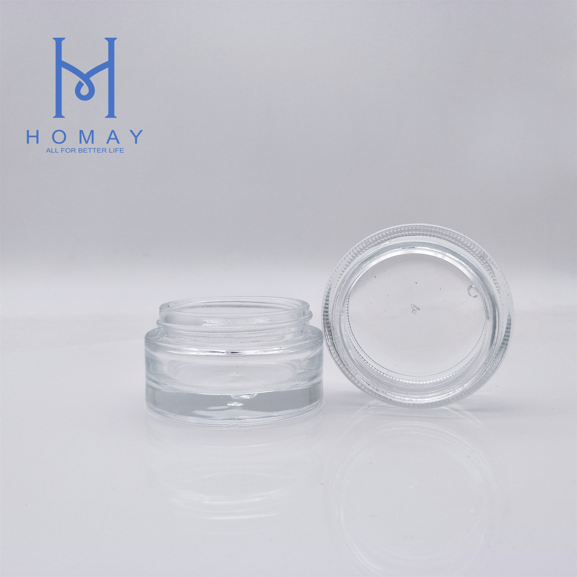 luxury cosmetic packaging sets 50ml empty glass face cream jars