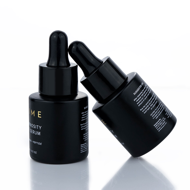 luxury cosmetic packaginig 20ml 30ml 40ml 50ml 60ml 80ml 100ml 120ml beard oil matte black glass dropper bottle 2 oz