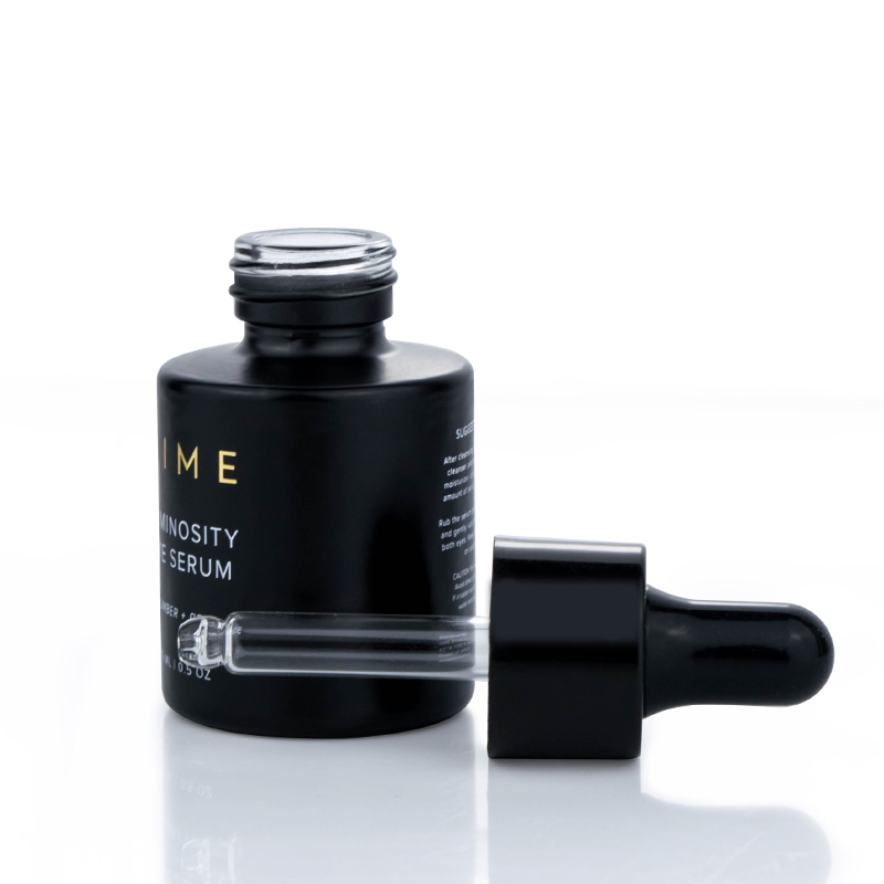 luxury cosmetic packaginig 20ml 30ml 40ml 50ml 60ml 80ml 100ml 120ml beard oil matte black glass dropper bottle 2 oz