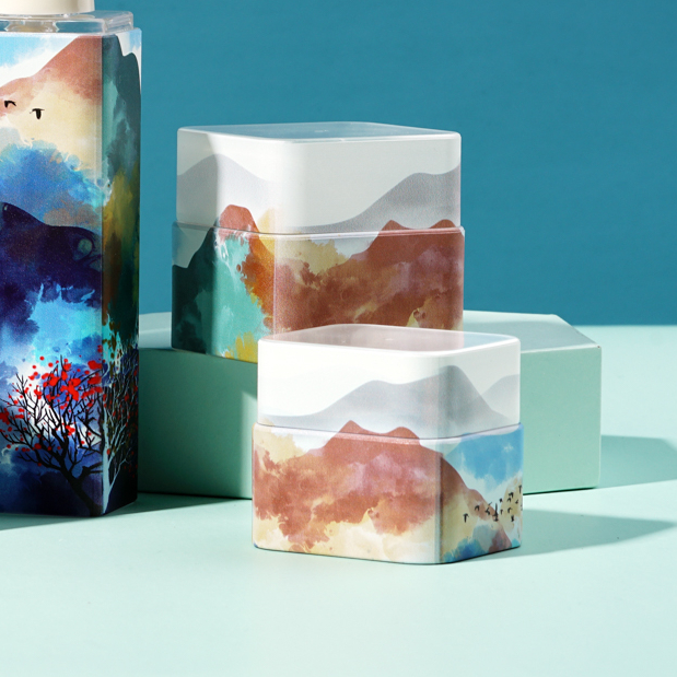 luxury cosmetic petg jar packaging plastic jar plastic manufacturers