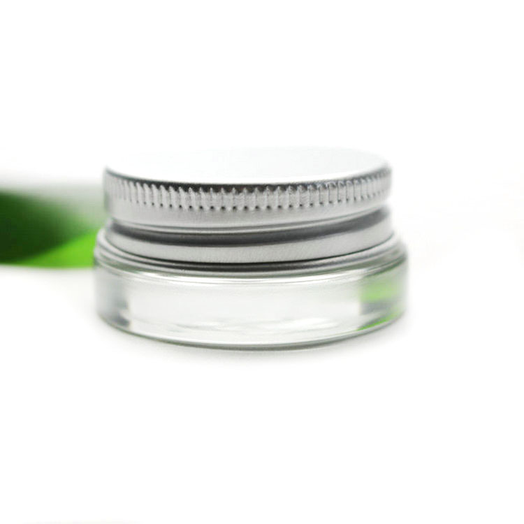 luxury cream containers 5g 7g with silver aluminium cap