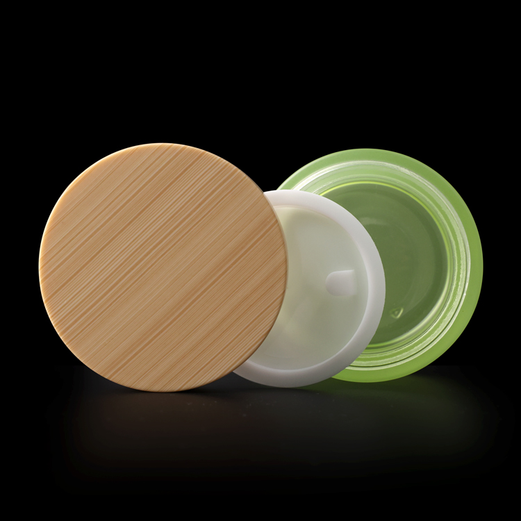 luxury cream jar 5g 15g 30g 50g 100g frosted cosmetic jars glass jars with wooden caps engraving bamboo lid