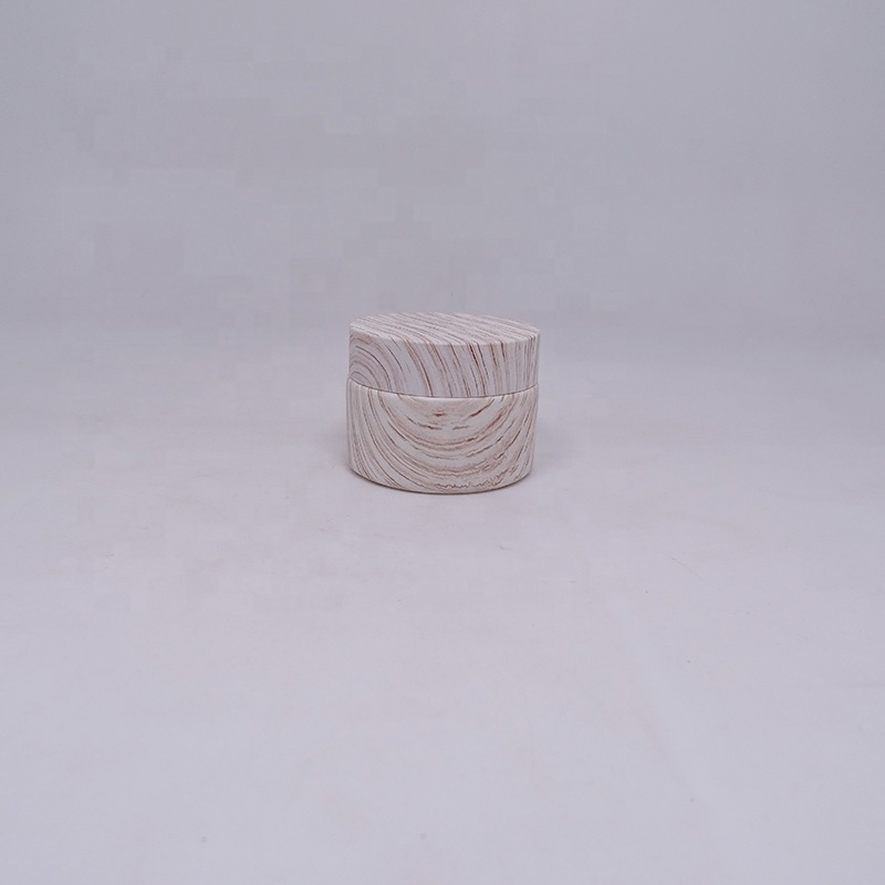 luxury custom 20g 30g 50g 100g empty transfer printing glass cosmetic jars recycled containers for skincare