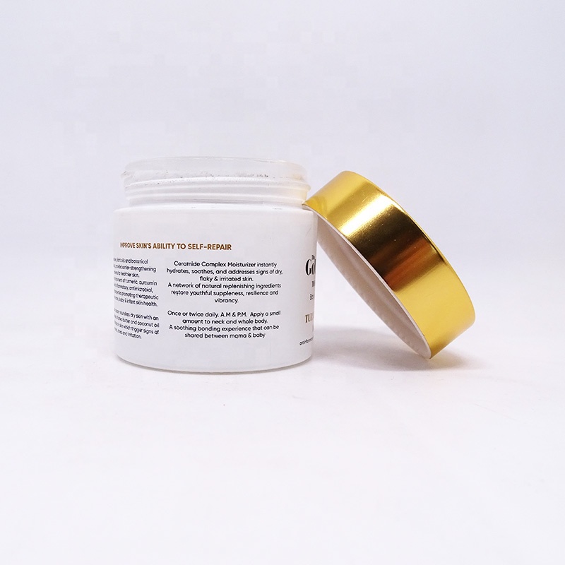 luxury custom 50ml 60ml 100ml empty white purple black cosmetic face cream glass jars