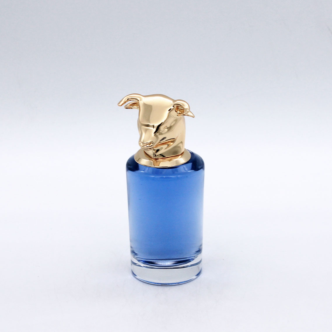 luxury custom fancy high quality animals lids glass perfume bottle for sale