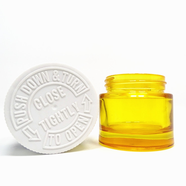 luxury cylinder mini capacity 15g cream glass jar with lids customized accept