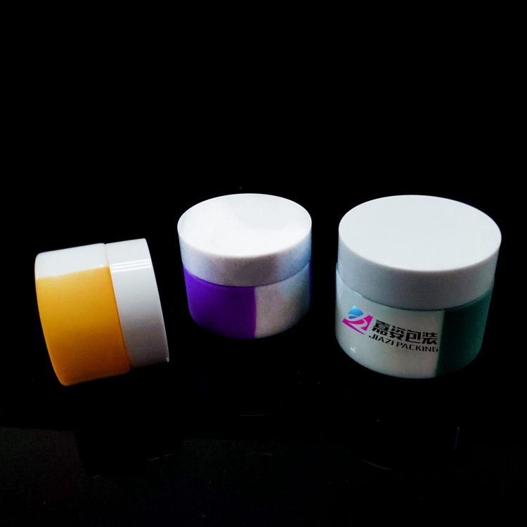 luxury cylinder white opal cream cosmetic white porcelain jar