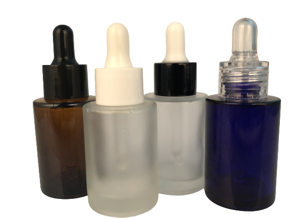 luxury dropper 30ml glass bottle essential oil bottle with applicator cylinder dropper glass bottle