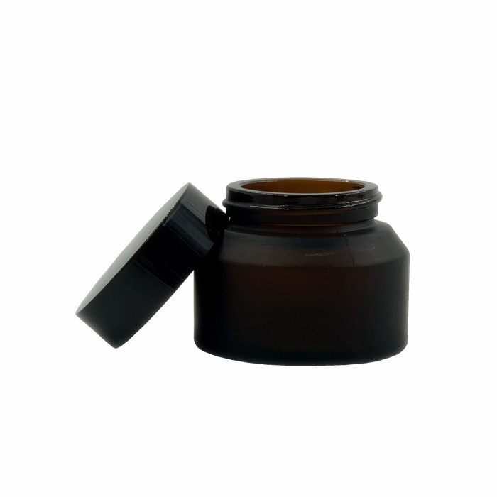 luxury empty cosmetic containers cosmetic packaging glass cream jar with lid