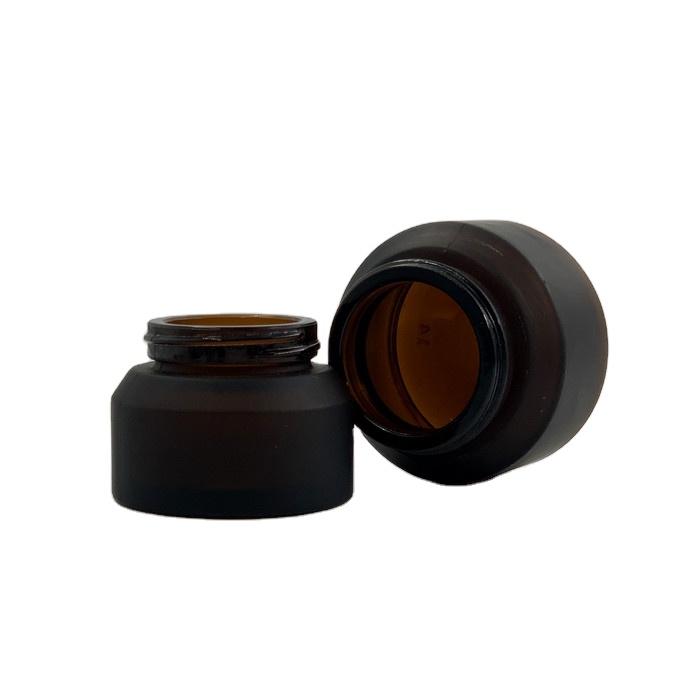 luxury empty cosmetic containers cosmetic packaging glass cream jar with lid